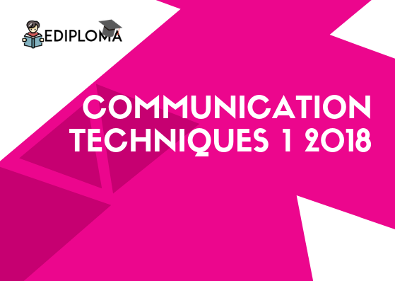 BTE Question Paper of Communication Techniques 1 2018