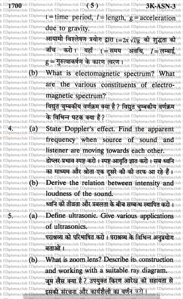 BTE Question Paper of Applied Physics 2014