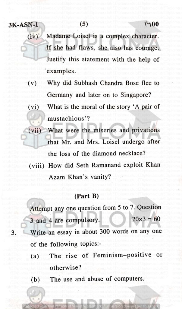 BTE Question Paper of Communication Technique 1