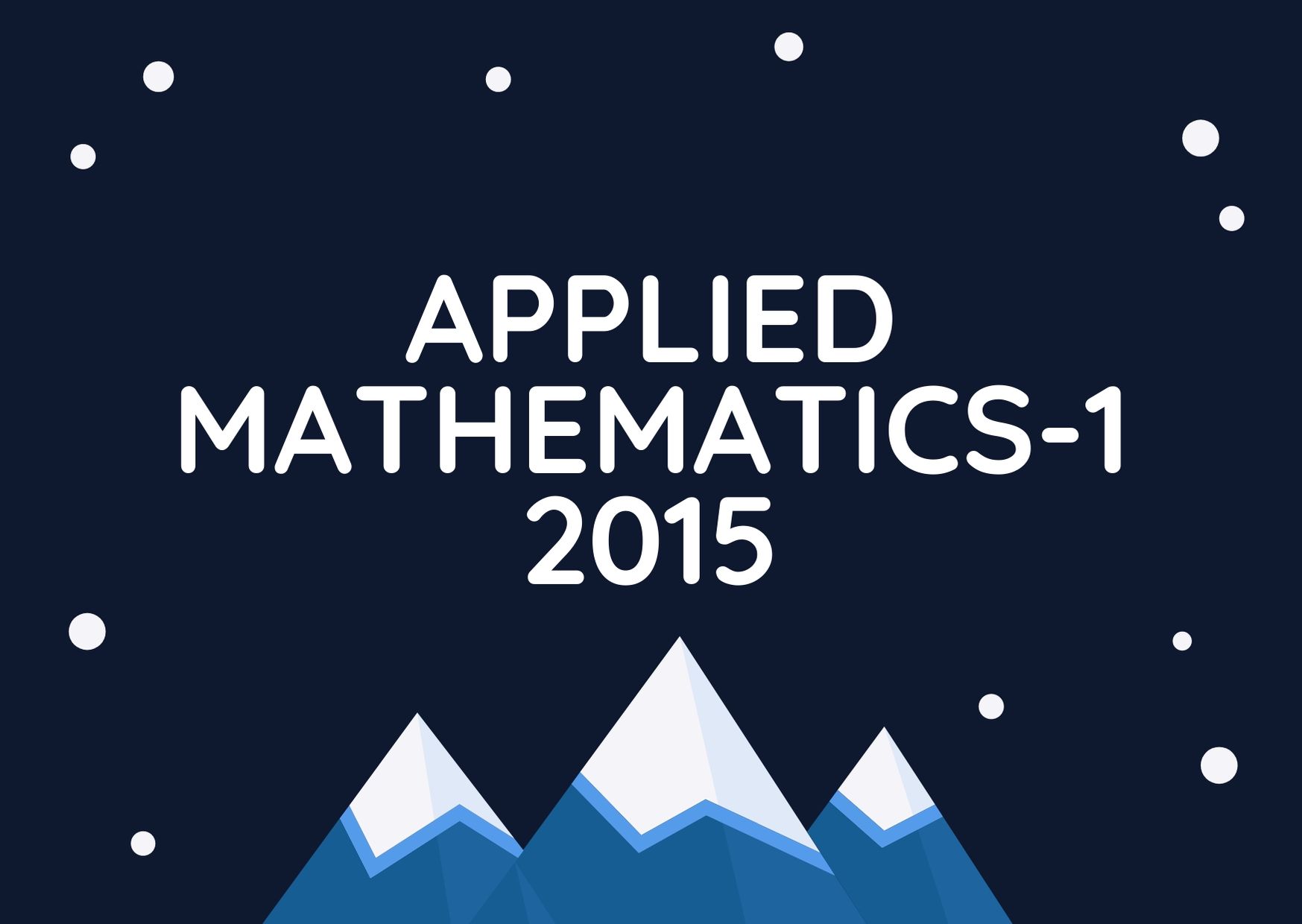 BTE Question Paper of Applied Mathematics 1 2016