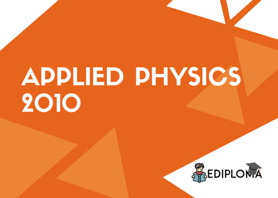 BTE Question Paper of Applied Physics 2010