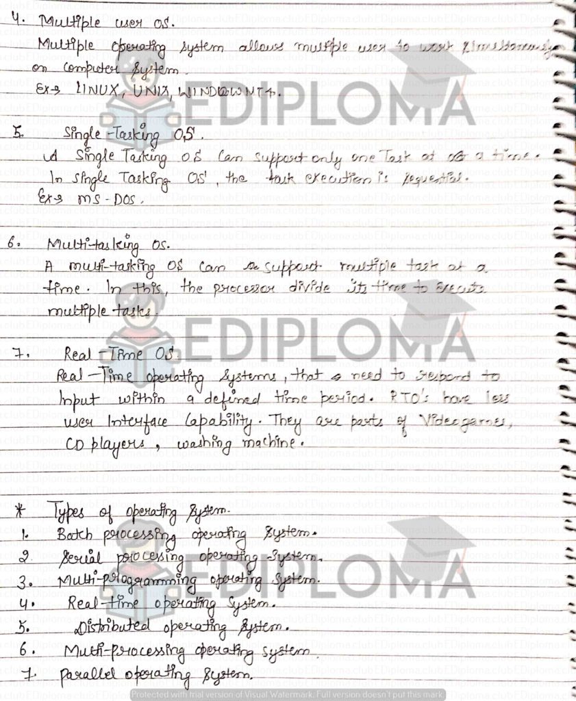 Notes of Operating System(Unit-2) Page-6