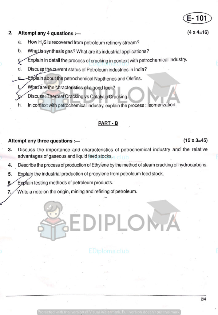 Board of Technical Education Question Paper