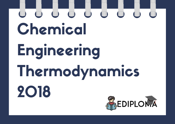 BTE Question Paper of Chemical Engineering Thermodynamics 2018