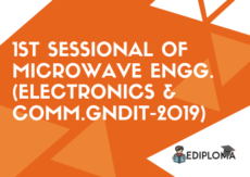 1st Sessional of Microwave Engineering(Electronics & Comm.GNDIT-2019)