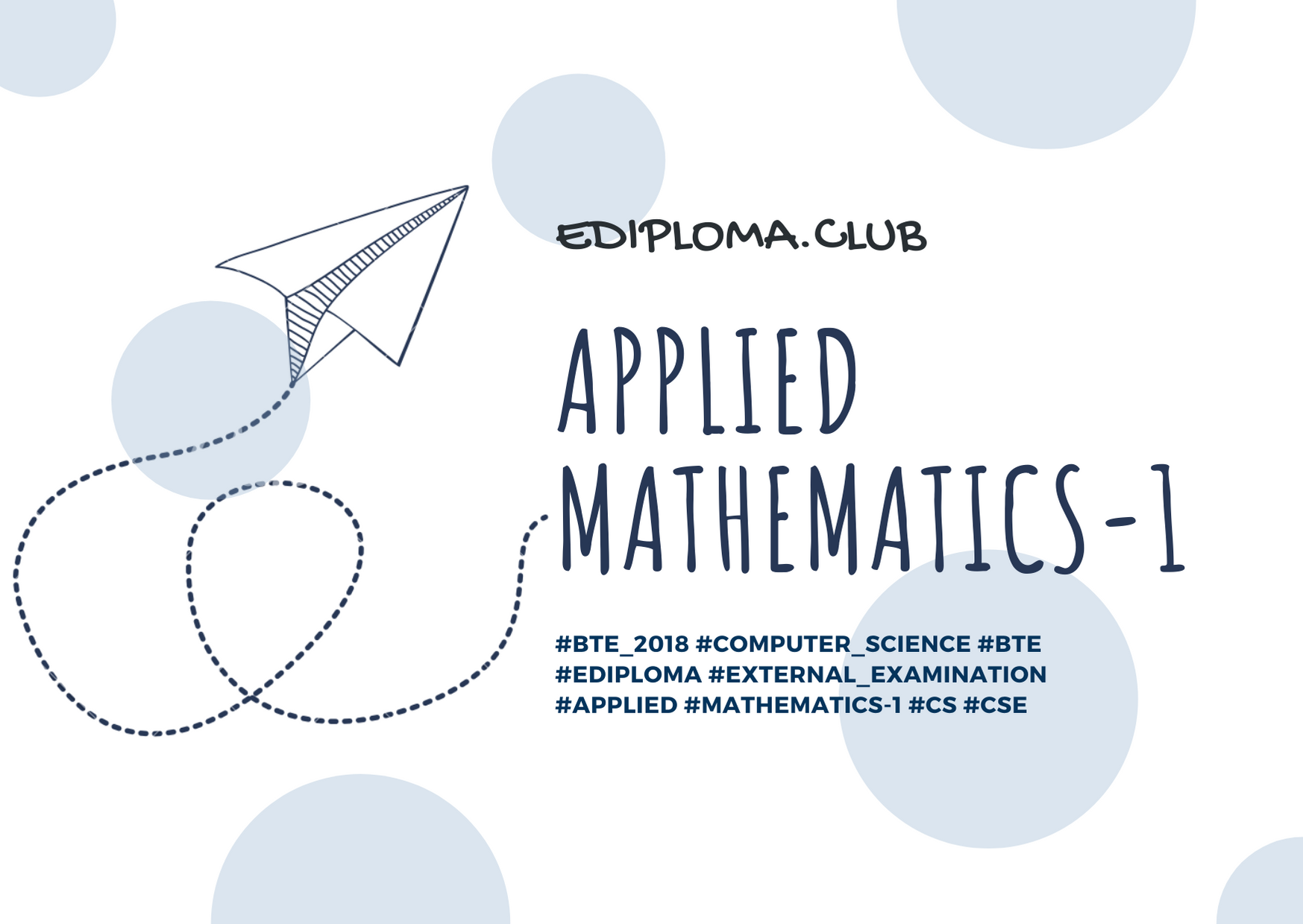 BTE QP of Applied Mathematics-1 2018(Computer Engineering)